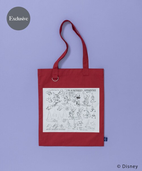 URBAN RESEARCH（アーバンリサーチ）の「別注/Disney/トートバッグ（トートバッグ・レディース・RED/NAVY/YELLOW/PINK/BLACK-1/BLACK-2・Free）」の7枚目の写真