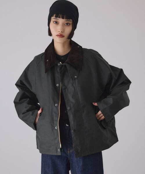 ADAM ET ROPE'（アダムエロペ）の「【J’aDoRe限定】【Barbour（バブアー）】OS TRANSPORT WAX JACKET（その他アウター・レディース・ブラック/カーキ・34/36）」の19枚目の写真