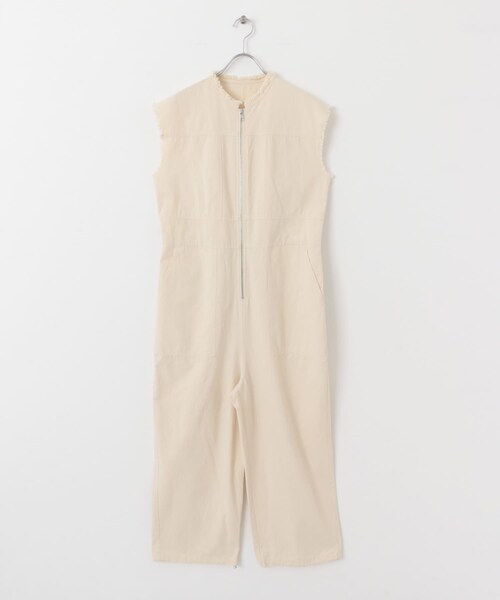 KBF(ケイビーエフ)の「フロントZIPジャンプスーツ(サロペット/オーバーオール・レディース・CHARCOAL/IVORY/L.KHAKI・one)」の12枚目の写真