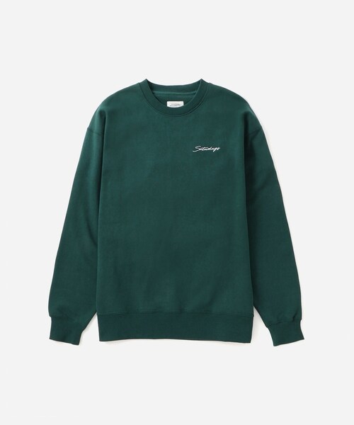 Saturdays NYC(サタデーズ ニューヨークシティ )の「Bowery Script Emb Sweatshirt(スウェット・レディース・グレー/グリーン/ネイビー・L/M/S/XL/XS/XXL)」の13枚目の写真