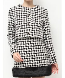 RESEXXY | ノーカラーショートジャケット【セットアップ着用可能】(ノーカラージャケット)