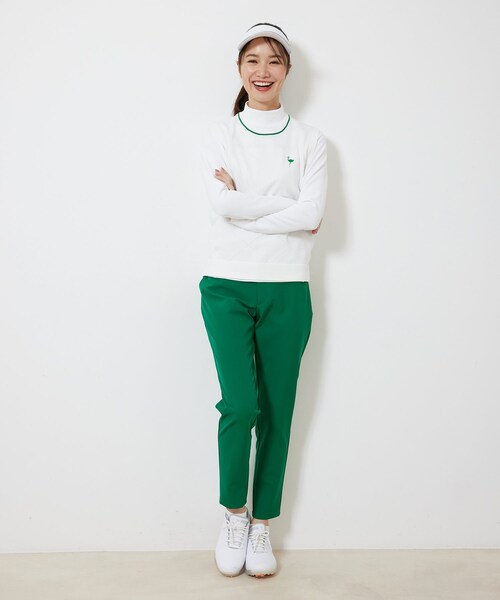 ROPE'(ロペ)の「【ECO】ダイヤ柄ニットベスト(ベスト・レディース・ホワイト/ブルー・L/M/S)」の9枚目の写真