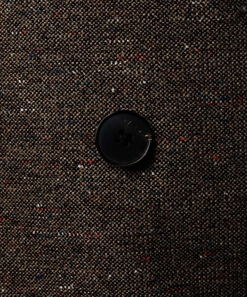 ADAM ET ROPE'(アダムエロペ)の「ハードクロス ダブルブレストジャケット / セットアップ対応(テーラードジャケット・メンズ・ブラック/ダークブラウン系・L/M)」の11枚目の写真