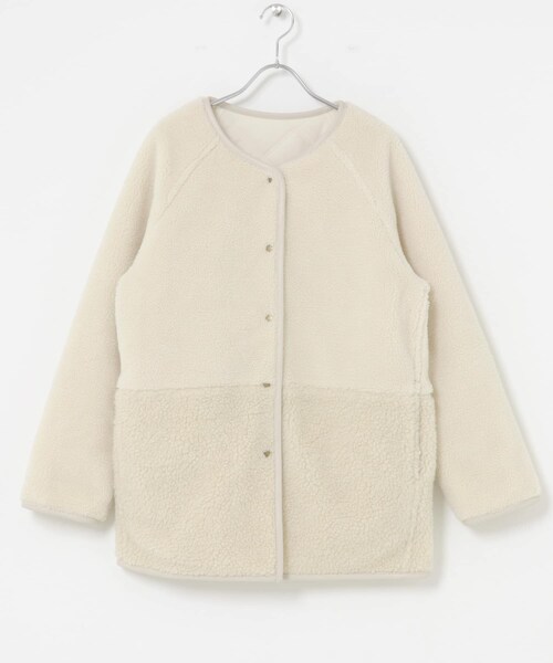 URBAN RESEARCH Sonny Label（アーバンリサーチサニーレーベル）の「リバーシブルボア撥水キルティングコート（その他アウター・レディース・アイボリー/ブラック/ブラウン・Free）」の13枚目の写真