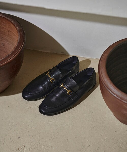 ADAM ET ROPE'（アダムエロペ）の「【サステナブル】ソフトビットローファー（ローファー・レディース・ブラック/ダークブラウン/ブラック系/シルバー/ワイン・25.0/22.5/23.0/23.5/24.0/24.5）」の2枚目の写真