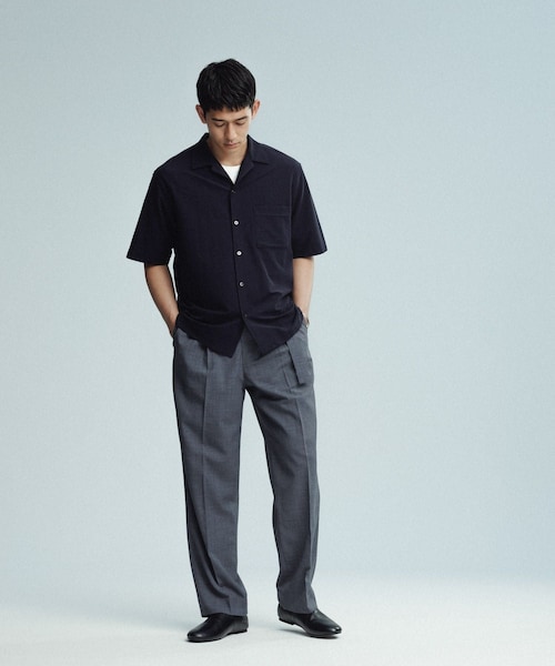 ADAM ET ROPE'(アダムエロペ)の「接触冷感【MINUS】オープンカラー シャツ(シャツ/ブラウス・メンズ・ブラック/ホワイト/グリーン系/ネイビー・L/M)」の13枚目の写真