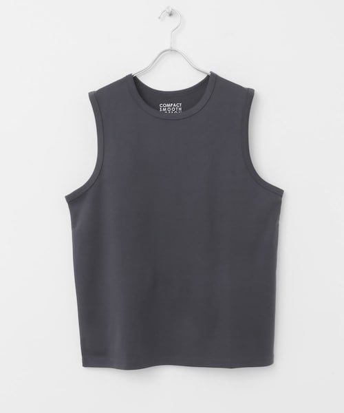 URBAN RESEARCH Sonny Label（アーバンリサーチサニーレーベル）の「コットンレイヤードタンクトップ（タンクトップ・メンズ・チャコール/オフ/ブラック・S/M/L）」の4枚目の写真