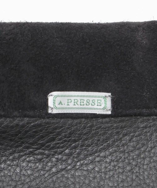 URBAN RESEARCH（アーバンリサーチ）の「A PRESSE　Suede Leather 1st Type Jacket（テーラードジャケット・メンズ・Black・2/3/4）」の8枚目の写真