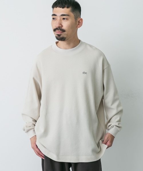 URBAN RESEARCH DOORS（アーバンリサーチドアーズ）の「『別注』LACOSTE×DOORS　thick pique mock long-sleeve（Tシャツ/カットソー・メンズ・HAMMAM/ABINE/OPIUM・3/4/5）」の5枚目の写真