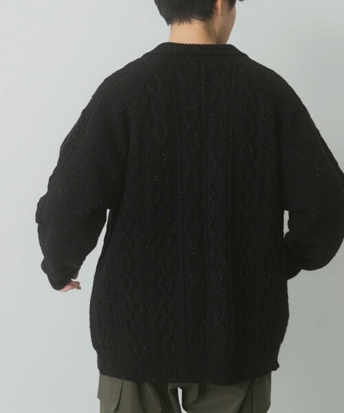 ITEMS URBANRESEARCH（アイテムズ アーバンリサーチ）の「ウール混 フィッシャーマンカーディガン（カーディガン/ボレロ・メンズ・WHT/NVY/BLK・M/L）」の20枚目の写真