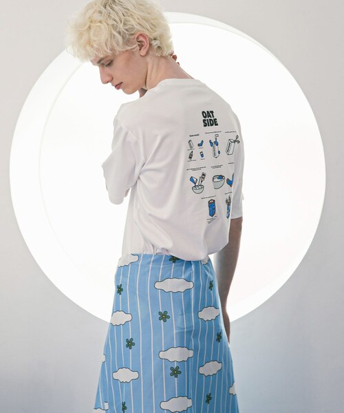 SENSE OF PLACE by URBAN RESEARCH(センスオブプレイスバイアーバンリサーチ)の「『別注』OATSIDE×SENSE OF PLACE グラフィックショートスリーブ Tシャツ A(Tシャツ/カットソー・メンズ・WHITE/BLACK/L.BLUE・M/L)」の6枚目の写真