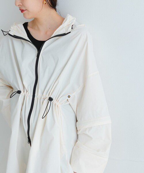 URBAN RESEARCH(アーバンリサーチ)の「『UVカット』Swim URBAN RESEARCH スイム2WAYラッシュガードパーカー(水着・メンズ・WHITE/BLACK・FREE)」の10枚目の写真