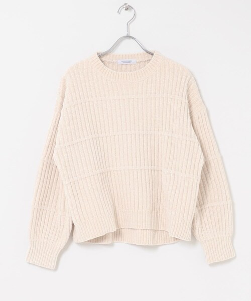 URBAN RESEARCH Sonny Label（アーバンリサーチサニーレーベル）の「モールヤーンクルーネックニットプルオーバー（ニット/セーター・レディース・オフ/ブラウン/グレージュ/ブルー・Free）」の13枚目の写真