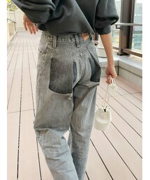 Ungrid | リメイクデザインルーズデニム(デニムパンツ)
