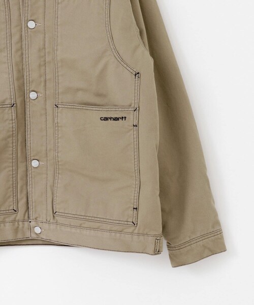 SENSE OF PLACE by URBAN RESEARCH（センスオブプレイスバイアーバンリサーチ）の「carhartt DOUBLE FRONT JACKET（カバーオール・メンズ・BEIGE/BLACK・M/L）」の16枚目の写真