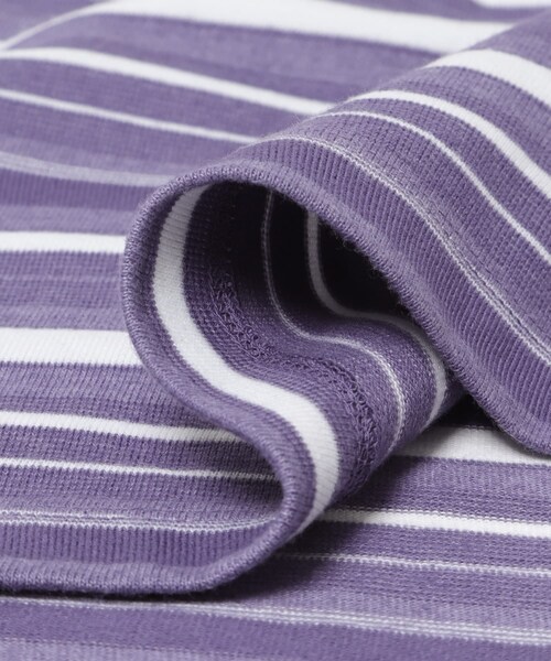 URBAN RESEARCH（アーバンリサーチ）の「POLYPLOID　OVERSIZE LONGSLEEVE B（Tシャツ/カットソー・メンズ・WHT/D PPL/WHT/NAV・3/4）」の10枚目の写真