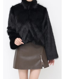 EATME | スタンドカラーフェイクファーブルゾン(ブルゾン)