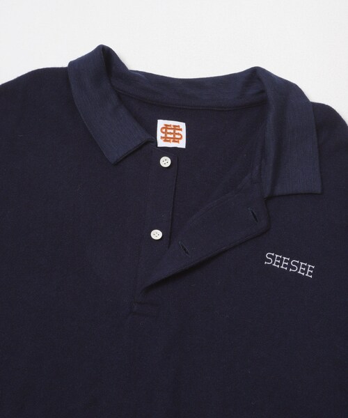 URBAN RESEARCH（アーバンリサーチ）の「SEE SEE　LS POLO (KNIT SEW)（ニット/セーター・メンズ・BLACK/NAVY・M/L/XL/XXL）」の14枚目の写真