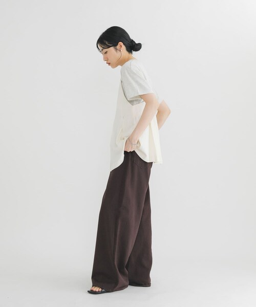 KBF（ケイビーエフ）の「タックフレアビスチェ（その他トップス・レディース・IVORY/BLACK/ACIDKHAKI・One）」の10枚目の写真