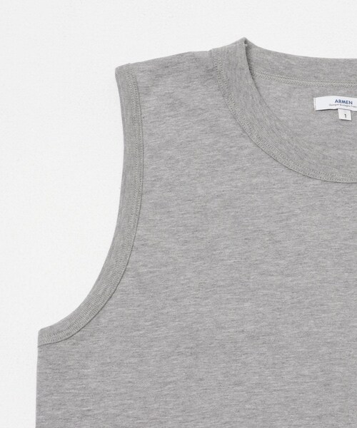 かぐれ(カグレ)の「ARMEN CREW NECK NO-SLEEVE PULLOVER(タンクトップ・レディース・WHITE/BLACK/杢GRY・1)」の20枚目の写真