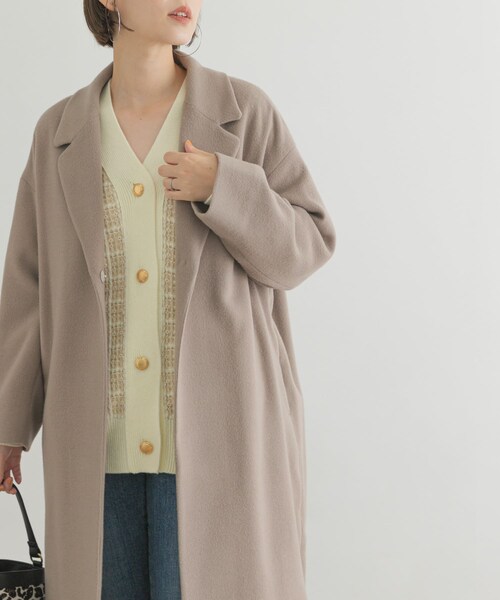 URBAN RESEARCH ROSSO（アーバンリサーチロッソ）の「F by ROSSO　サーモライトチェスターコート（チェスターコート・レディース・BROWN/GREIGE/BLACK・FREE）」の17枚目の写真