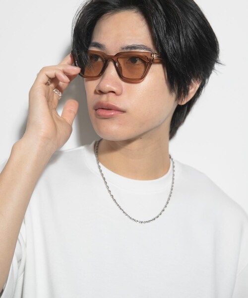 SENSE OF PLACE by URBAN RESEARCH(センスオブプレイスバイアーバンリサーチ)の「キャットアイサングラス(メガネ・メンズ・BLK×BLU/BLACK/CLR BRN・one)」の22枚目の写真