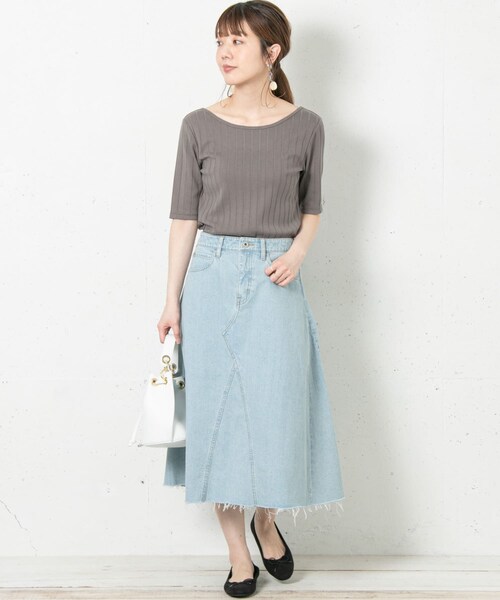 URBAN RESEARCH Sonny Label（アーバンリサーチサニーレーベル）の「リメイク風フレアデニムスカート（デニムスカート・レディース・インディゴ/ライトインディゴ・36/38）」の14枚目の写真