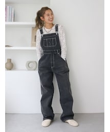 Ungrid | カーブシルエットデニムサロペット(つなぎ/オールインワン)