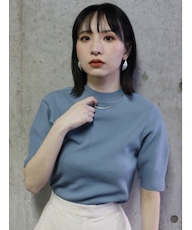 MURUA | スリムハーフスリーブニット(ニット/セーター)