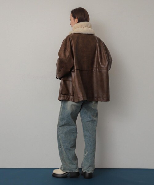 SENSE OF PLACE by URBAN RESEARCH(センスオブプレイスバイアーバンリサーチ)の「ウェーブティペット(マフラー・レディース・IVORY/CHARCOAL/BROWN・one)」の8枚目の写真