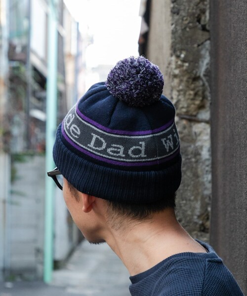 URBAN RESEARCH(アーバンリサーチ)の「Wide Dad Dad BONBON KNIT CAP(ニットキャップ/ビーニー・メンズ・NAVY・FREE)」の7枚目の写真