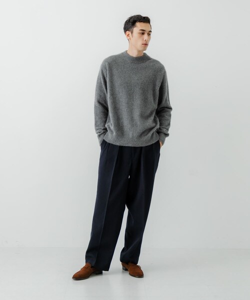 URBAN RESEARCH（アーバンリサーチ）の「new basic　DRY WOOL SLACKS PANTS（その他パンツ・メンズ・NAVY/CHECK・M/L/XL）」の9枚目の写真