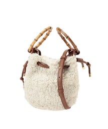 MERCURYDUO | ボアブロッキング巾着バッグ(ハンドバッグ)