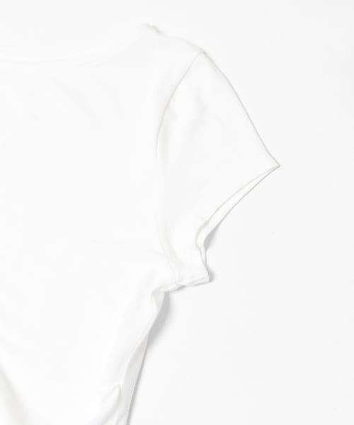 KBF（ケイビーエフ）の「タックドレープTEE（Tシャツ/カットソー・レディース・OFF/BLACK/MELON/CHALK・One）」の14枚目の写真