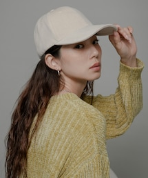 ベロアタッチバックロゴCAP