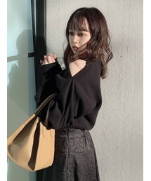 dazzlin | ショルダーオープンボリュームニットトップス(ニット/セーター)