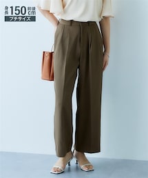 Petitjo | 小さいサイズ　きれいめストレートパンツ　低身長さん・小柄女性(その他パンツ)