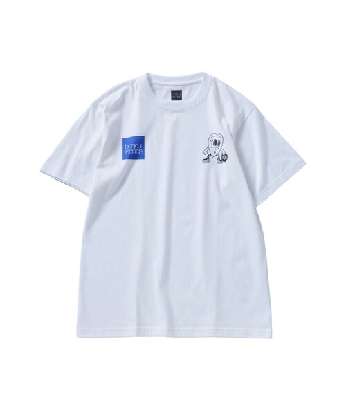 bonjour records（ボンジュールレコーズ）の「chocomoo×bonjour records Don't Touch君 Tee Ver.2（Tシャツ/カットソー・レディース・ブラック/ホワイト/ブルー系・L/M/XL）」の6枚目の写真