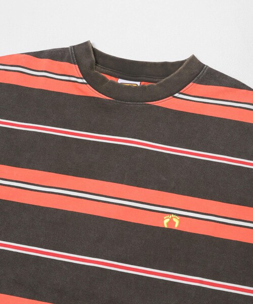 THE GOODLAND MARKET（ザグッドランドマーケット）の「TONY　HANGTEN LS TEE（Tシャツ/カットソー・メンズ・OFF×NVY/BRN×ORG・L/XL）」の9枚目の写真