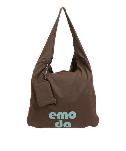 EMODA（エモダ）の「ワイドチャームトートバッグ（トートバッグ・レディース・ホワイト/ブラック/ピンク/ブラウン・F）」の3枚目の写真