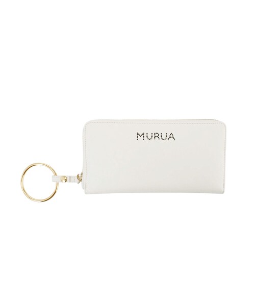【MURUA】ロゴパンチングラウンド財布