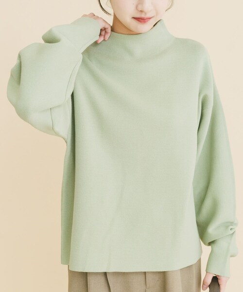 ITEMS URBANRESEARCH（アイテムズ アーバンリサーチ）の「『イージーケア/静電気防止』ボトルネックニットプルオーバー（ニット/セーター・レディース・OFF/MNT/GRY・Free）」の21枚目の写真