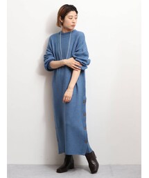 Ungrid | サイドボタンデザインニットワンピース(ワンピース)