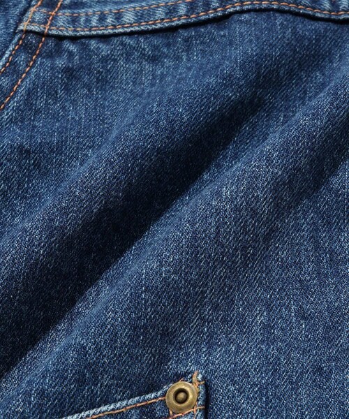ADAM ET ROPE'(アダムエロペ)の「【KYOU/キョウ】ROEBUCK Type-50s Jacket by 66 Selvedge Denim(デニムジャケット・メンズ・ブラック/ブルー系・1/2/3)」の18枚目の写真
