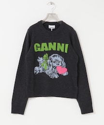 URBAN RESEARCH | GANNI　Graphic Wool Mix Puppy(ニット/セーター)