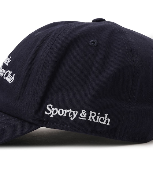 ADAM ET ROPE'(アダムエロペ)の「【Sporty&Rich(スポーティー アンド リッチ)】Modern Hat(キャップ・レディース・ホワイト/ネイビー・F)」の9枚目の写真