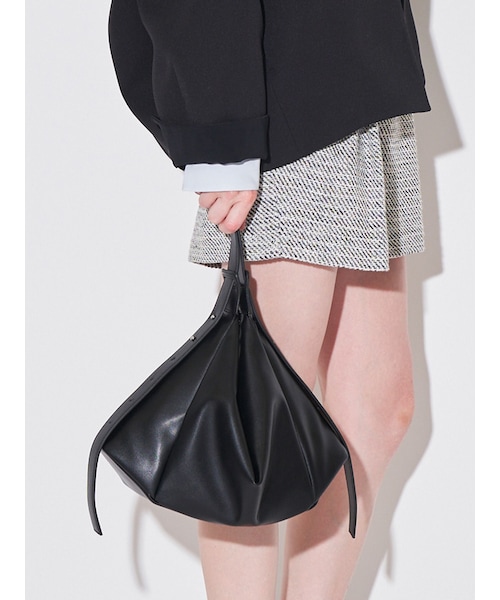 ELENDEEK（エレンディーク）の「FORM 2WAY BAG（ハンドバッグ・レディース・オフホワイト/ブラック/シルバー・F）」の6枚目の写真