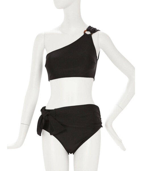 MURUA（ムルーア）の「アシメビキニ（水着・レディース・ブラック/ミックス・F）」の4枚目の写真