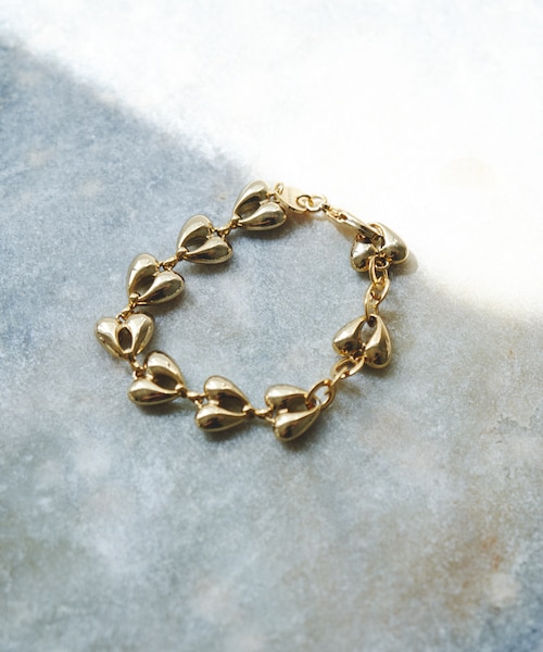 URBAN RESEARCH ROSSO（アーバンリサーチロッソ）の「in mood　HEART LINK -bracelet（ブレスレット・レディース・sv/gd・-）」の2枚目の写真