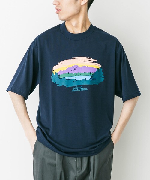 URBAN RESEARCH DOORS（アーバンリサーチドアーズ）の「L.L.Bean　Canton Mt Lake Graphic T-shirts（Tシャツ/カットソー・メンズ・Off white/Sand/Navy/Pink・M/L/XL）」の3枚目の写真
